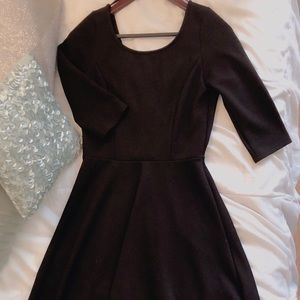 Blk The Vanity Room 3/4 sleeve asymtrc dress